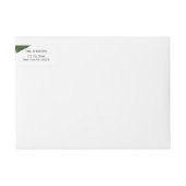 トロピ色彩の鮮やかカル葉ビーチ結婚式 ラップアラウンドラベル (正面)