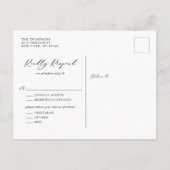 トロピ葉ックフェイク・ゴールド・フォイル結婚ズ インビテーションポストカード (裏面)