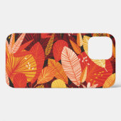 トロピ葉ック：カラフル幾何学的な葉。 Case-Mate iPhoneケース (裏面 (横))