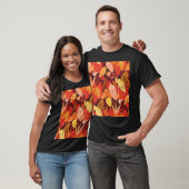 トロピ葉ック:カラフル幾何学的な葉。 Tシャツ (ユニセックス)