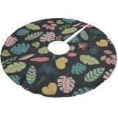 トロピ葉ック：夏のヴィンテージフローラ ブラッシュドポリエステルツリースカート (アングル)