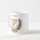 トロフィのコップを個人化して下さい コーヒーマグカップ (正面左)