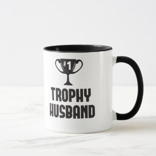 トロフィの夫のおもしろいな結婚式及び誕生日プレゼント マグカップ