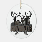 トロフィはBowhunterを強く反対します セラミックオーナメント (左)