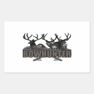 トロフィはBowhunterを強く反対します 長方形シール