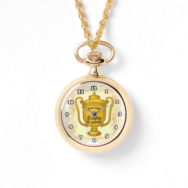 トロフィオグランマ名前をカスタムする 腕時計 (正面)