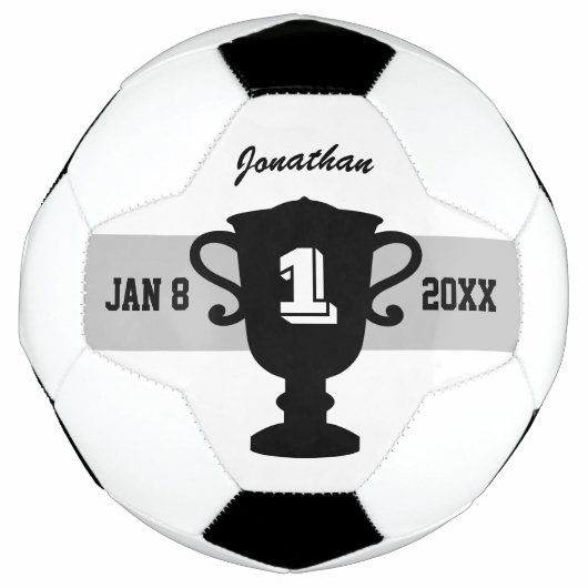 トロフィカスタムーカップサッカーボールのギフト子供へ サッカーボール (正面)