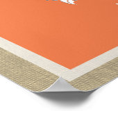 トロフィカルシールビーチテーマシート表 ポスター (角)