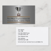 トロフィーと賞の名刺 名刺 (正面/裏面)