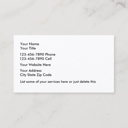 トロフィーと賞の名刺 名刺 (裏面)