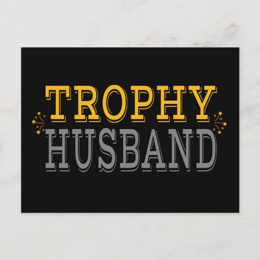 トロフィーの夫 ポストカード (正面)