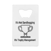 トロフィーの管理を脅かすことはない クレジットカード栓抜き (裏面)