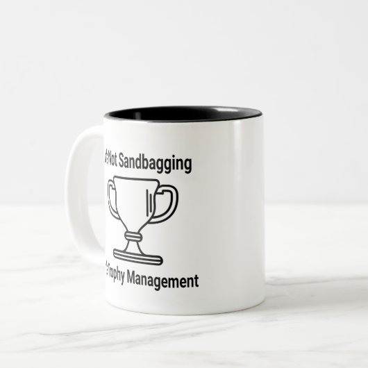 トロフィーの管理を脅かすことはない ツートーンマグカップ (正面左)