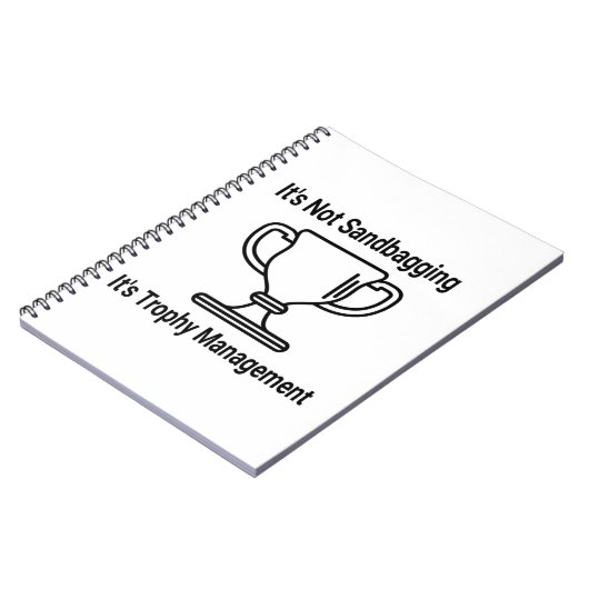 トロフィーの管理を脅かすことはない ノートブック (左側)