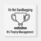 トロフィーの管理を脅かすことはない マグネット (正面)