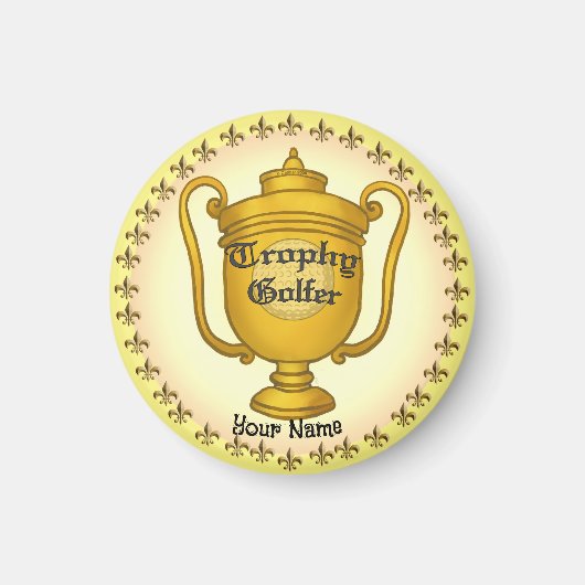 トロフィーゴルファー マグネット (正面)