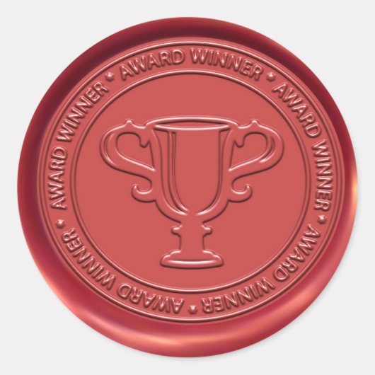 トロフィーサインワックスシール ラウンドシール (正面)