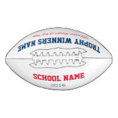 トロフィーサッカー、スポーツバンケット用にカスタマイズ可能 アメリカンフットボール (正面)