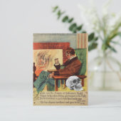 トロフィースカル幽霊スピリット暖炉 ポストカード (スタンド正面)