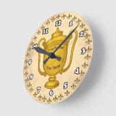 トロフィーパパ ラウンド壁時計 (傾斜)