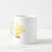 トロフィーボーイフレンド生意気なユーモアのモットマンガ コーヒーマグカップ (正面左)