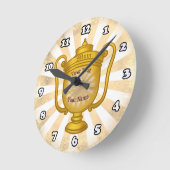 トロフィーマカスタムム ラウンド壁時計 (傾斜)