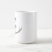 トロフィーワイトホルンおもしろい コーヒーマグカップ (中央)