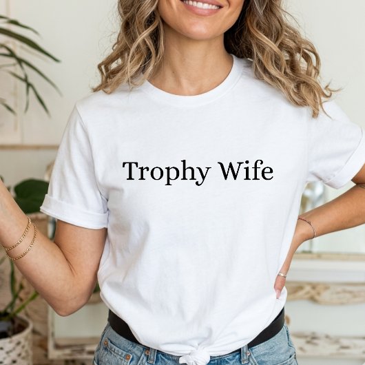 トロフィーワイフ かわいいワイフ Tシャツ