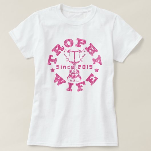 トロフィー妻2019 Tシャツ (デザイン正面)