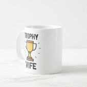 トロフィー妻 コーヒーマグカップ (正面左)