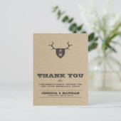 トロフィー素朴グレイサンキューカード ポストカード (スタンド正面)