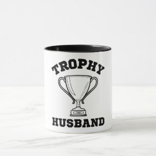 トロフィー結婚夫の記念日 マグカップ