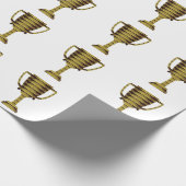 トロフィー金ゴールド:ビジネスの成功、競争、スポーツ ラッピングペーパー (角)