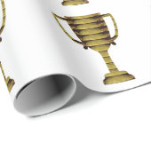 トロフィー金ゴールド:ビジネスの成功、競争、スポーツ ラッピングペーパー (ロールコーナー)