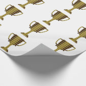 トロフィー金ゴールド：ビジネスの成功、競争、スポーツ ラッピングペーパー (角)