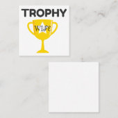 トロフィー·ワイフ スクエア名刺 (正面/裏面)