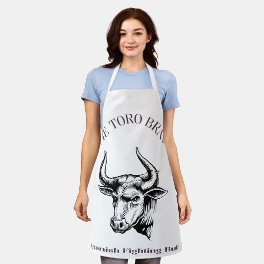 トロブラボスペインのファイティングブル エプロン (着用した状態)