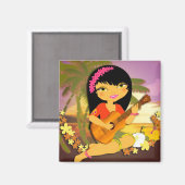 トロポガールウクレレ マグネット (正面/裏面)