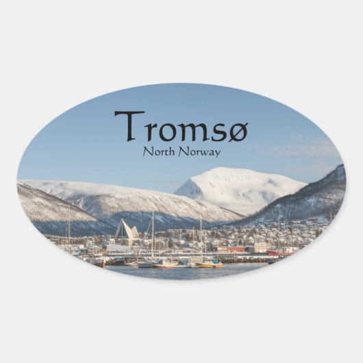 トロムスシティノルウェー 楕円形シール (正面)