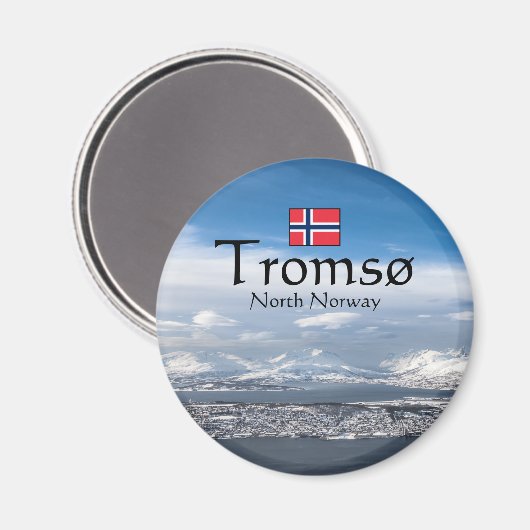 トロムソ ノルウェー お土産 マグネット (正面/裏面)
