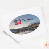 トロムソ ノルウェー 楕円形シール (封筒)