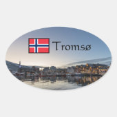 トロムソ ノルウェー 楕円形シール (正面)