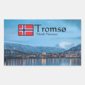 トロムソ ノルウェー 長方形シール (正面)