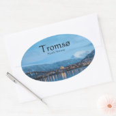 トロムノルウェー 楕円形シール (封筒)