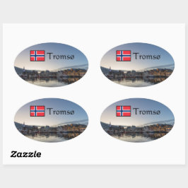 トロムノルウェー 楕円形シール