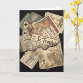 トロムペロエイル | エリー・デルクロワ カード (黄色い花)