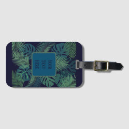 トロモダンカルヤシコンテンポラリー葉 ラゲッジタグ