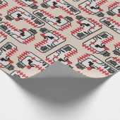 トロリーの問題 – 橋の上の太い男 ラッピングペーパー (角)