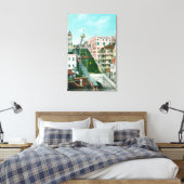 トロリーの空中表示 キャンバスプリント (インサイチュ (寝室))