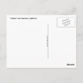 トロリーサンフランシスコの郵便はがき ポストカード (裏面)